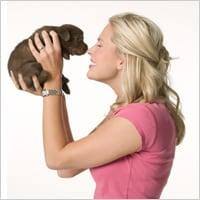 Gild and puppy