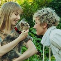 Cat and people